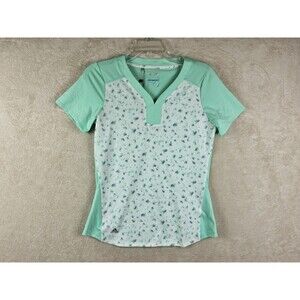 Adidas Women's Climacool Short Sleeve Mesh V Neck Top Size S